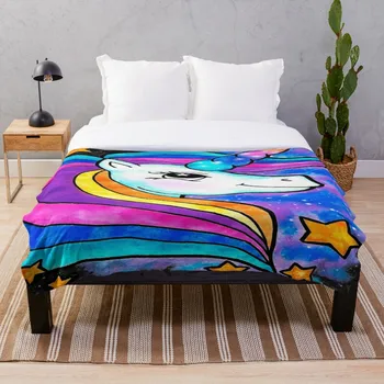 

Unicorn Throw Blanket Soft Sherpa Blanket Bed Sheet Single Knee Blanket Office Nap Blanket