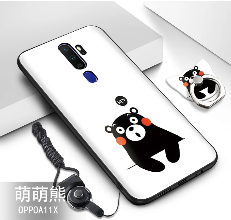 color as photo Для oppo a9 чехол силиконовый 3D рельефный Рисунок мультфильм мягкий, роскошный, из ТПУ чехол для телефона для oppo a5 чехол fundas - Цвет: color as photo