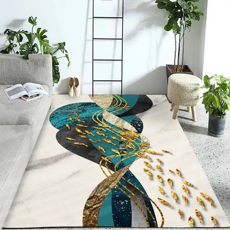 Современные скандинавские абстрактные ковры и ковры для дома, гостиной, винтажный ковер для спальни с каплями воды, большой ковер с 3D принтом