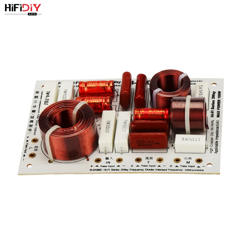 

HIFIDIY LIVE H-3100C 3 Way 3 speaker Unit (твитер + mid + bass )HiFi Speaker s audio кроссовер с делителем частоты фильтры