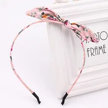 Детские повязки для волос; головная повязка принцессы из Южной Кореи с кроличьими ушами; тканевая повязка с бантом для маленьких девочек; аксессуары для волос для девочек; Head Acces