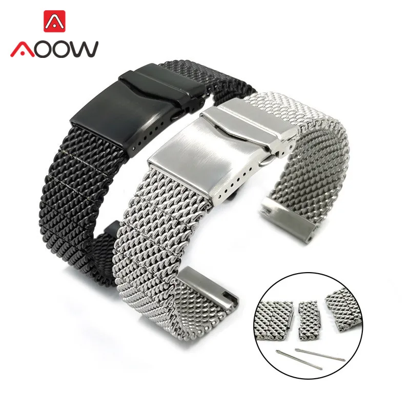 

Solid Stainless Steel Milanese Strap 22mm Removable Link Men Replace Bracelet Band for Samsung Galaxy Watch Gear S3 Huawei GT