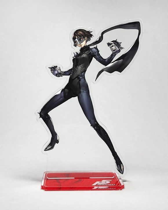 Серый Аниме Persona 5 рюиджи Сакамото Анна такамаки Amamiya Ren Futaba Сакура косплей акриловая подставка фигурка модель тарелка Декор - Цвет: Серый