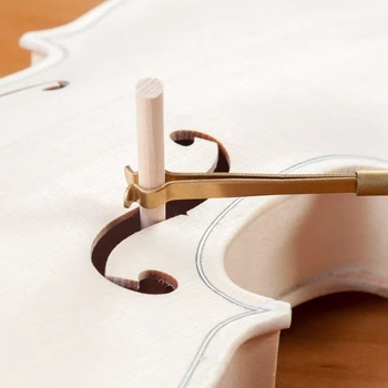 

Brass Violin Luthier Tools Kit Set Sound Post Gauge Measurer Retriever Clip Setter Brass for Violin