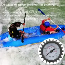 1pc Kayak Inflatable Boat Barometer Rubber Dinghy Unidirectional Pump Pump Hand Kayak Accessories Surfboard Pressure Gauge J6x7