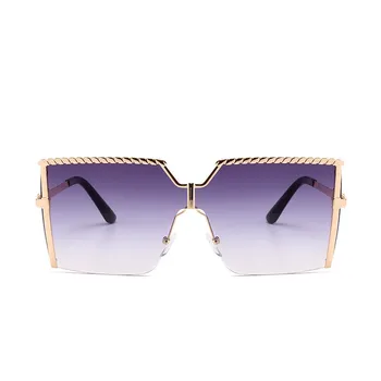 

Fashion Trend Men's And Women's Frameless Conjoined Wind Glasses Sunglasses Wild Personality Sun Glasses Adornment UV400 Summer