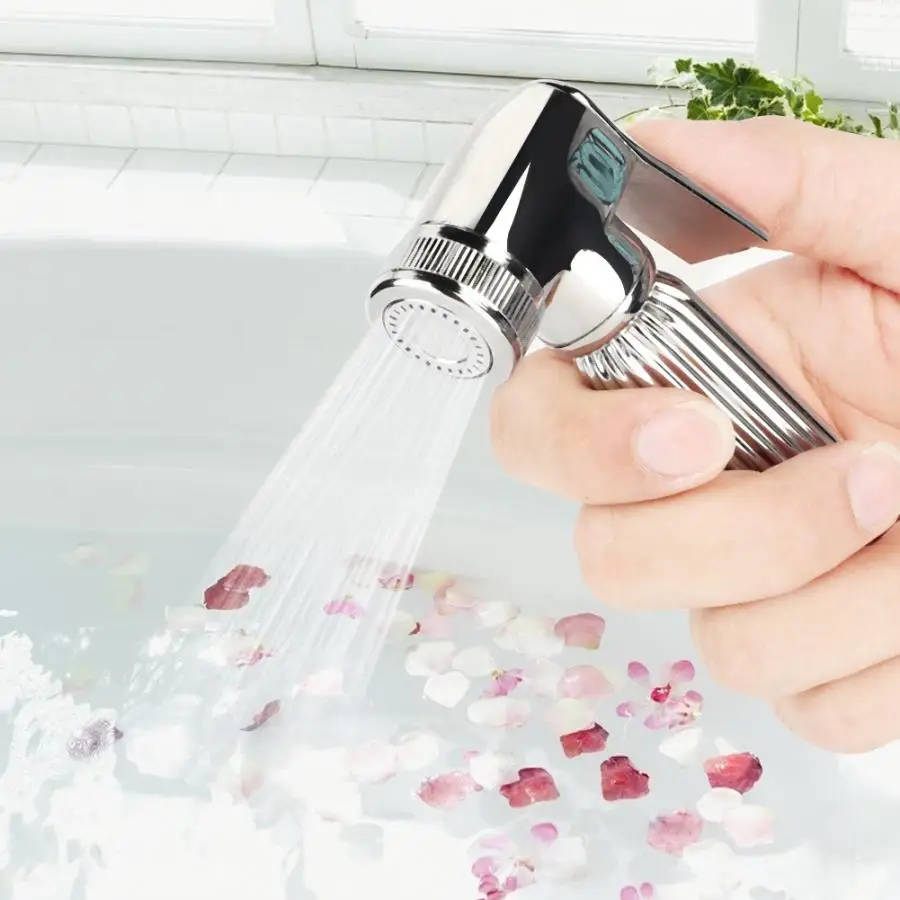 G1/2" Adjustable Bidet Spray Head Toilet Bidet Sprayer With Hook Floor Cleaning Spray Head