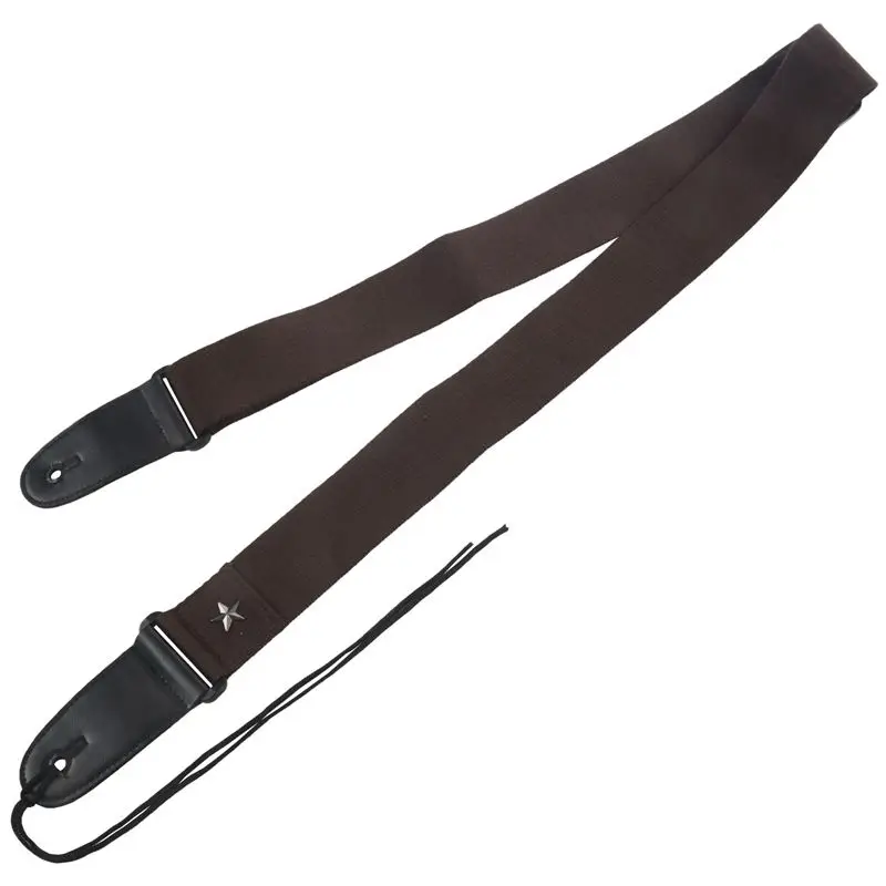 

Wear Resistant Acoustic Bass Thicken Shoulder Belt Parts Anti Slip Adjustable Length Guitar Strap Star Embellish Soft Durable