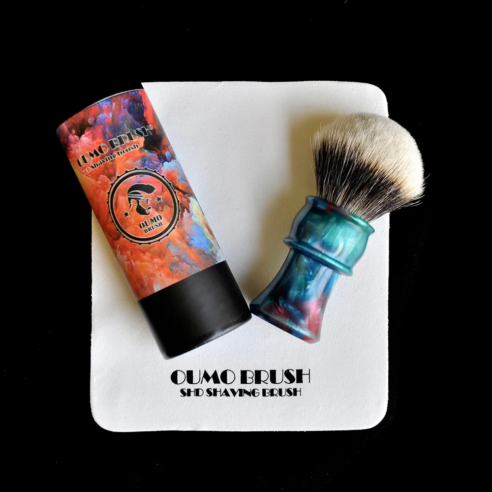 Preise OUMO PINSEL großen griff Kunst rasierpinsel birne SHD Mandschurei dachs knoten gel stadt rasierpinsel knoten
