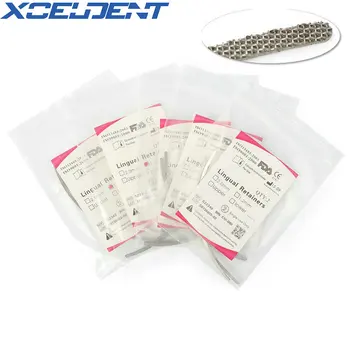 

10 Pcs Dental Orthodontic Universal Lingual Retainer Splits Wire Mesh Base 1.2mm/2.0mm Dentistry Material