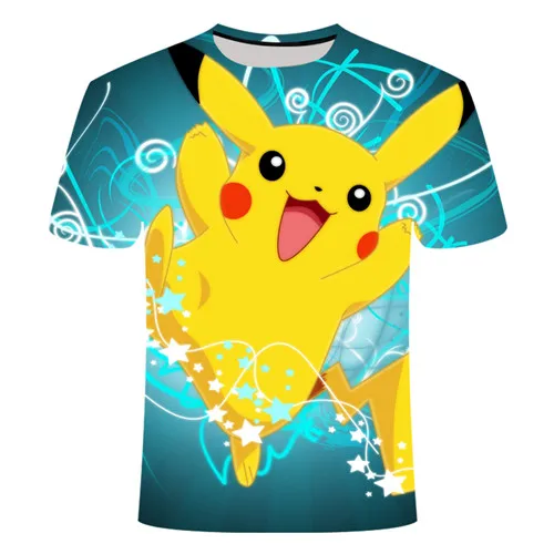 3D футболка Pokemon футболка для мужчин/женщин/Детские футболки Забавная детская одежда с забавным рисунком Пикачу высокое качество печати Футболка - Цвет: TXK132