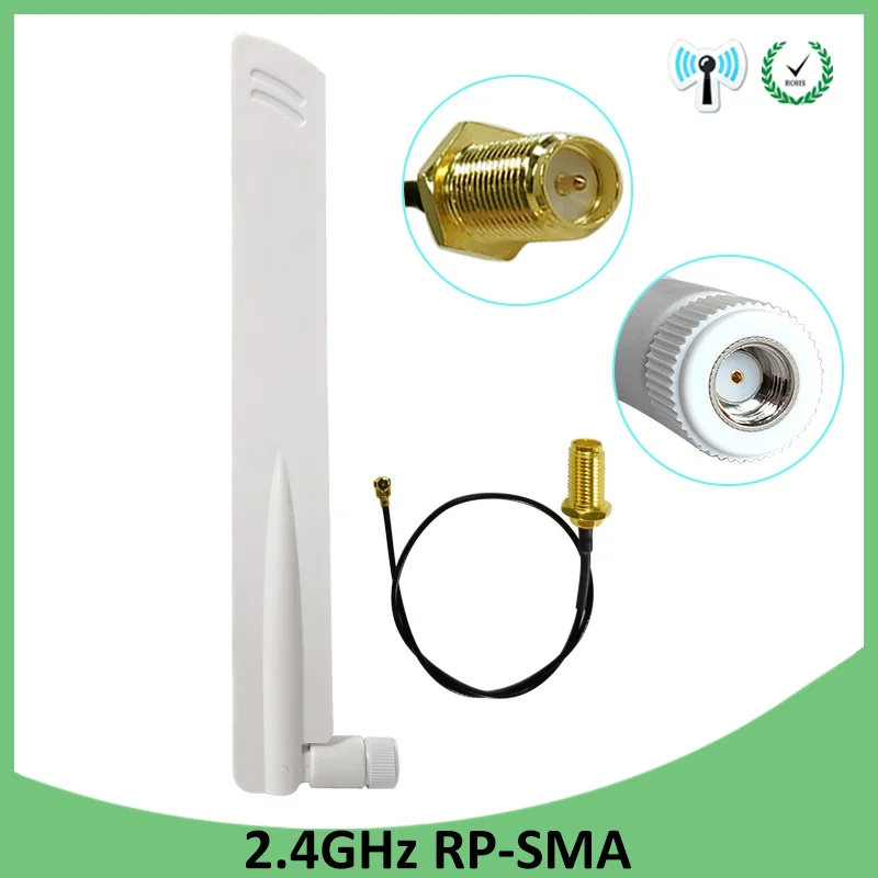 2,4 ГГц WiFi антенна 8dBi антенна RP-SMA Штекерный разъем 2,4 ГГц антенна Wi-Fi маршрутизатор+ 21 см PCI U. FL IPX к SMA штыревой кабель