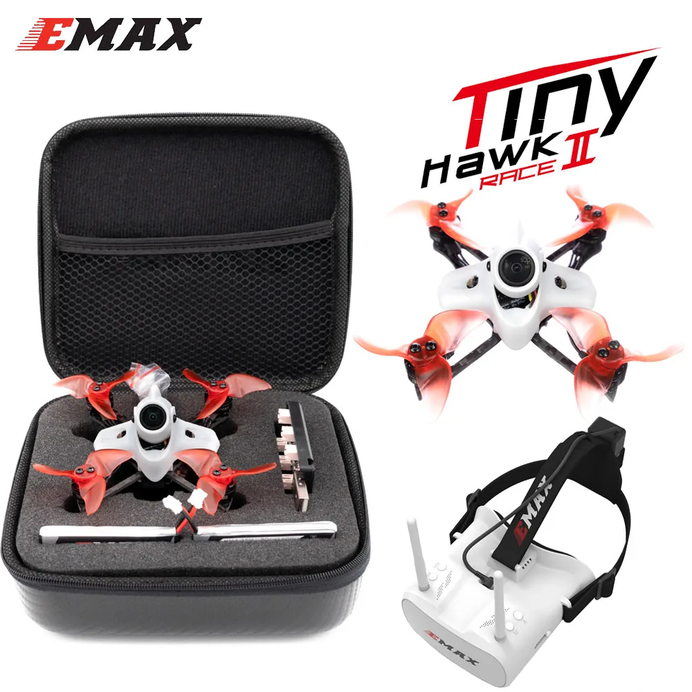 Гоночный Дрон Emax TINY II Race для помещений углеродный FPV гоночный с мотором F4 FC/1103