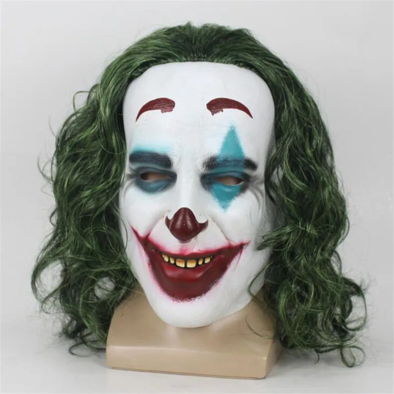 Фильм Джокер маска Хоакин Феникс Джокер Косплей Артура латексная пластиковая маска Хэллоуин косплей реквизит