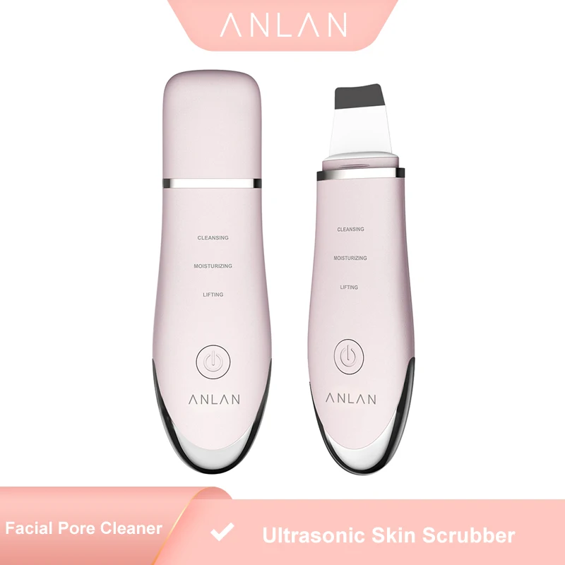 

ANLAN Ultrasonic Ion Cleansing Blackhead Massage Skin Scrubber Peeling Shovel Facial Pore Cleaner Machine Skin Scrubber Spatula