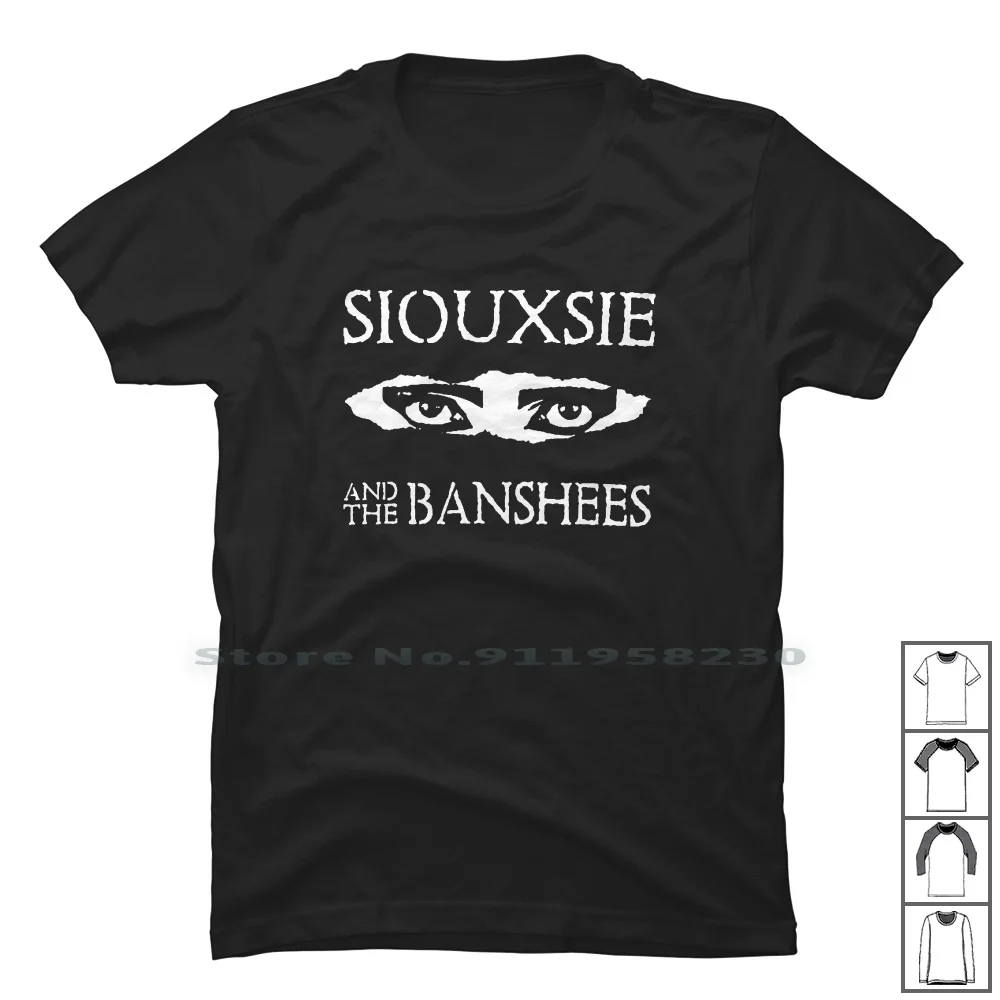 Siouxsie And The Banshees T Shirt 100% Cotone Guardian Siouses Queen Music Album Tour Song Punk She Ian Bum Ban
