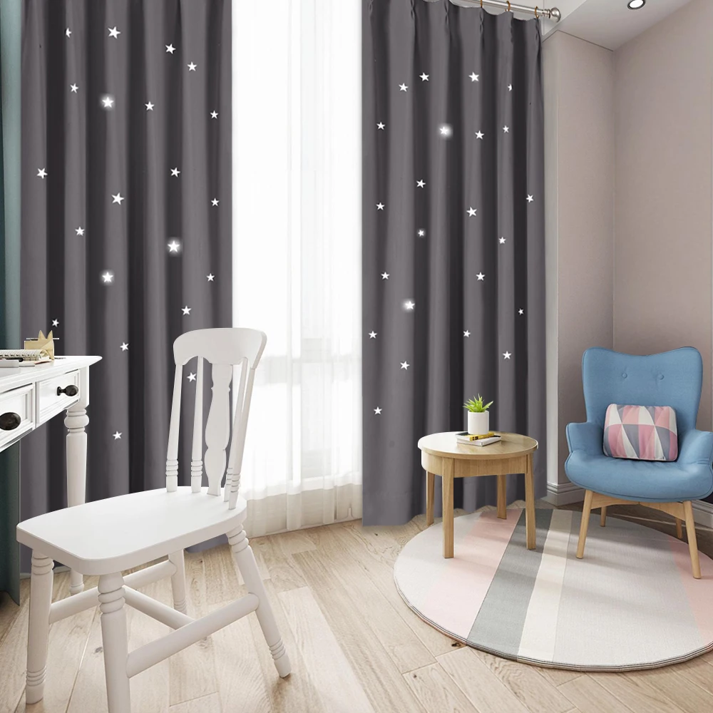 1 шт. драпировка для детской комнаты Звездная ночь|curtains for|blackout curtainscurtains for baby |