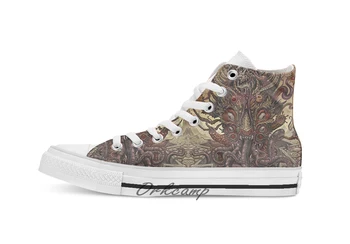 

Shub Niggurath Custom Casual High Top lace-up Canvas shoes sneakers Drop shipping