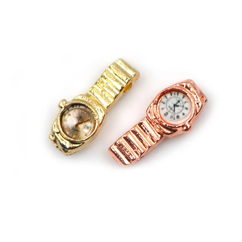

1PCS 1:12 Doll House Miniature Watch Multiple Colour For 1/12 Dollhouse Decor Accessories Home Ornament