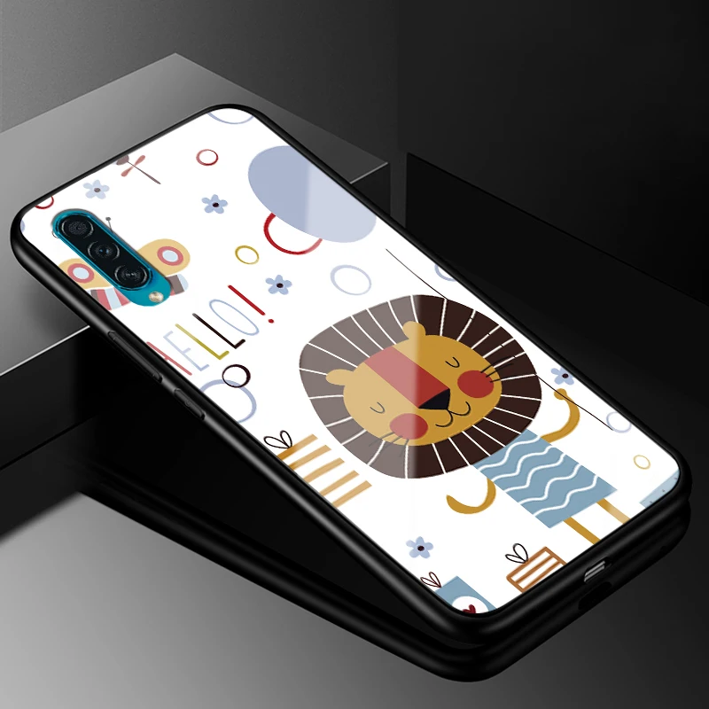 Для samsung A30S чехол из закаленного стекла жесткая задняя крышка для samsung Galaxy A50S чехол для телефона s 6,4 ''силиконовый бампер A 30S A 50S - Цвет: 23