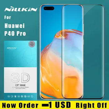 

Nillkin for Huawei P40 Pro Tempered Glass 3D CP+ MAX Full Cover Screen Protector Film