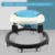 Детские ходунки С Колесом Baby Walk Learning Anti Rollover Складные Колесные Ходунки Многофункциональное Сиденье Автомобиля с высокой стабильностью