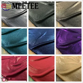 

50/100cm Meetee 148cm New Arrivals HighQuality Elastic Fabric Light Pure Color Shining Soft Charmeuse Fabrics DIY DressAccessory