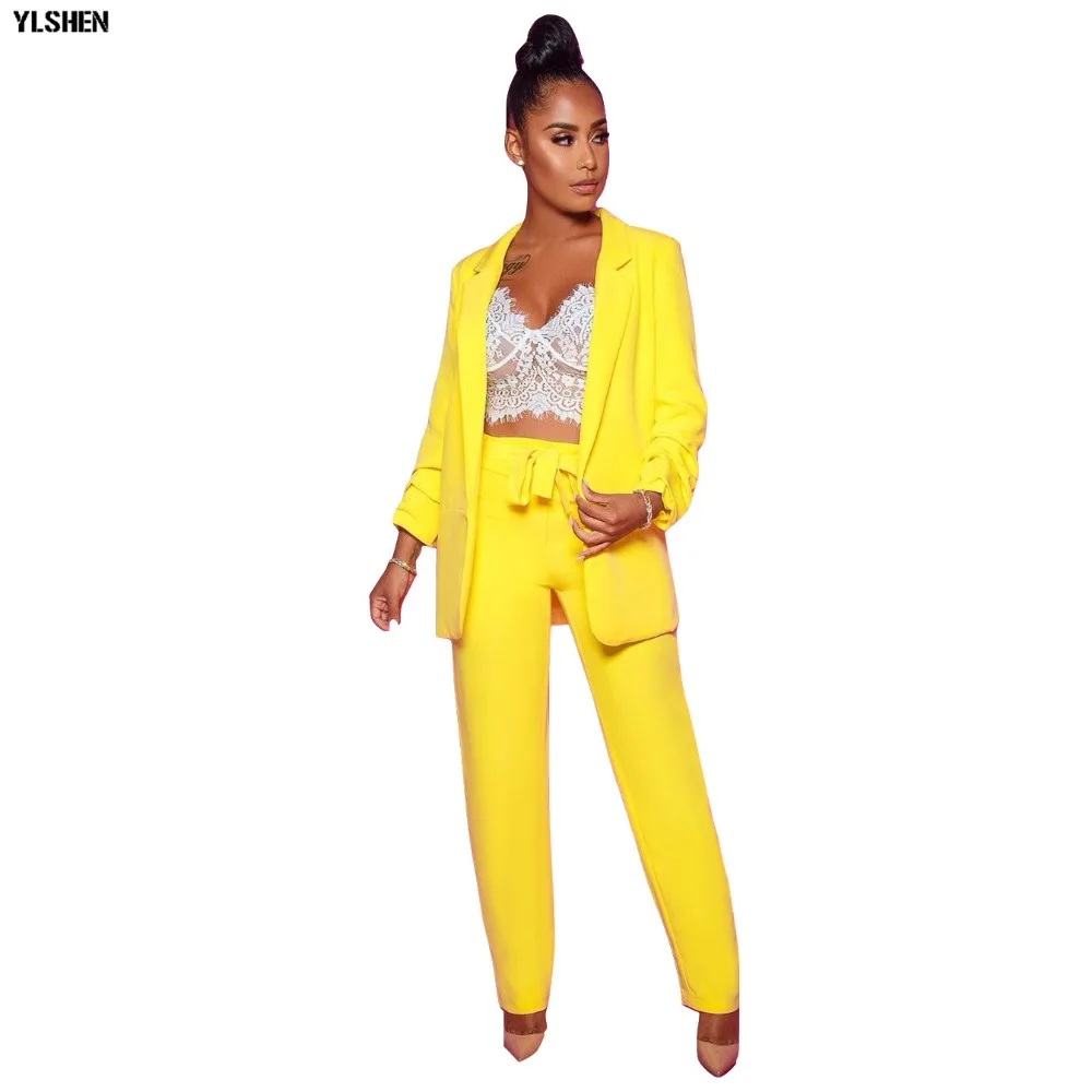 African Office Sets Dresses Clothes For Women New Bazin Broder Bow Belt Pants Top Dashiki Style Long Sleeve Africa Suit For Lady 03