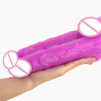 Sex Machine Attachment Super Large Simultaneous Insertion Double Headed Dildo Anal Plug Anal Penis Love Machine Accessories Y95 5