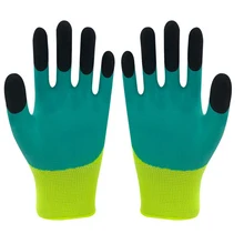 1 пара нейлоновых латексных дышащих перчаток для укрепления относится к износостойким нескользящим перчаткам для работы