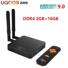 UGOOS AM6 2 Гб DDR4 16 Гб Amlogic S922X Smart Android 9,0 tv Box 2,4G 5G WiFi 1000M LAN Bluetooth 4K HD медиаплеер 4G32G AM6 PRO