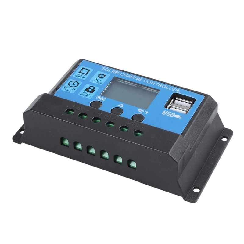 30A 12V / 24V ЖК-дисплей ligence автоматического регулирования PWM регулятором солнечного