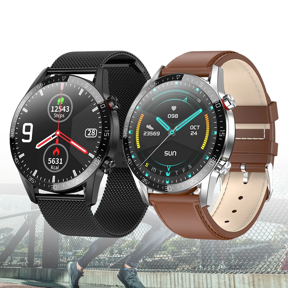 

2020 Smart Watch Bluetooth Call ECG PPG Heart Rate Fitness Tracker Blood Pressure 1.3 inch IP68 Waterproof Smartwatch VS L11 L8