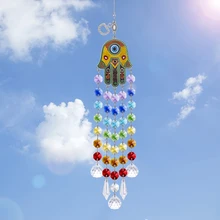 H & D подвеска Хамса «Рука Фатимы», «сглаза», кристаллы чакры, «Ловец Солнца», Радужный производитель, домашнее настенное украшение, защитный подарок H & D подвеска Хамса «Рука Фатимы», «сглаза», кристаллы чакры, «Ловец Солнца», Радужный производитель, домашнее настенное украшение, защитный подарок