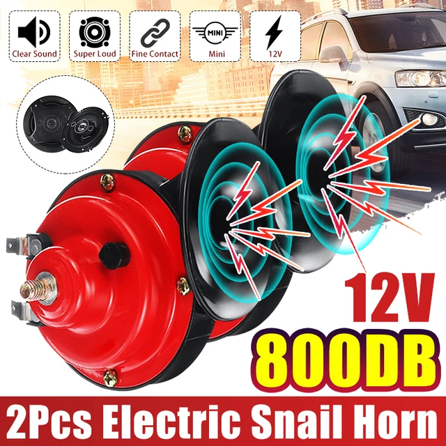 NEUE 2PCS 800DB Laut Auto Air Horn 12V Trompete Super Zug Horn für Lkw  Fahrzeug Horn Dual-ton Elektrische Schnecke Air Horn Pfeife - AliExpress