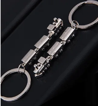 

2019 New Fashion Mini Train Model Alloy Keychains Metal Keyring Creative Key Fob Car Pendant Bag Charm For Men And Women