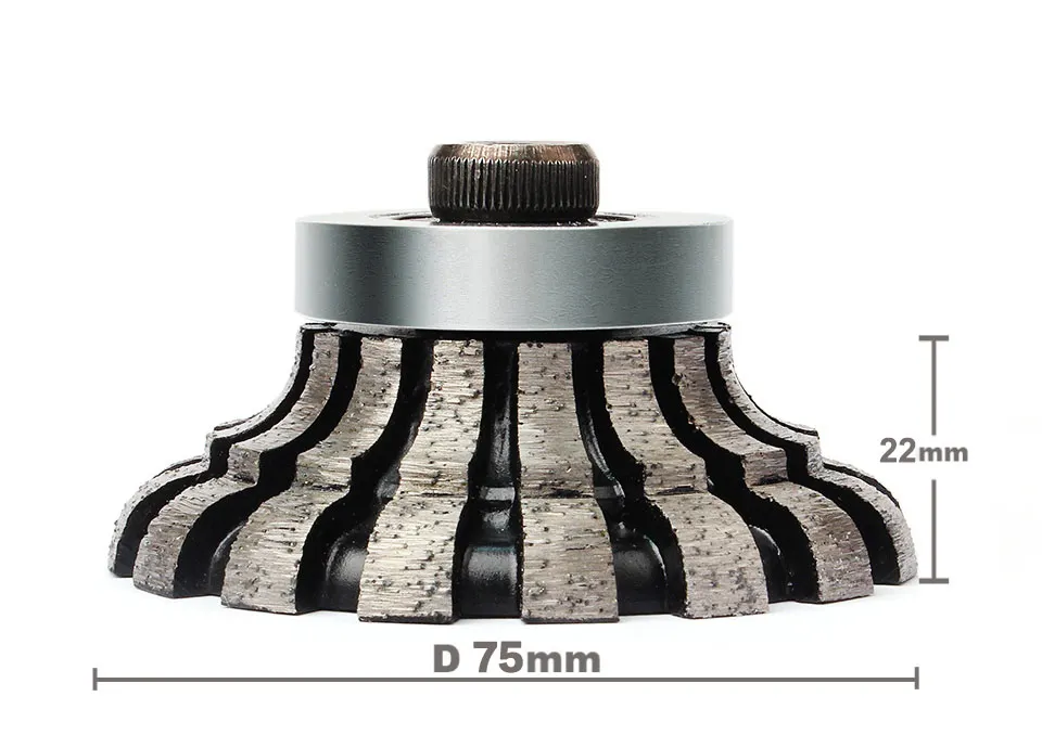 Z-LION IPC O20 алмазные сегменты профилирования колеса M10 резьбовой шлифовальный станок мокрого использования для бетона гранита мраморного камня столешницы
