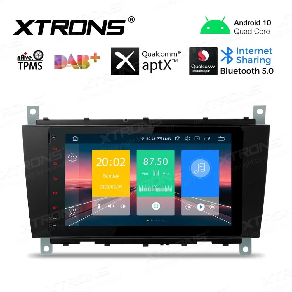 8 &quotAndroid 10 0 OS автомобильный мультимедийный GPS радио для Mercedes Benz CLK Class W209 2005 2006 и C W203