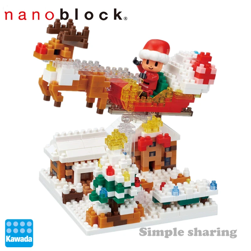 Nanoblock Рождество аниме мультфильм алмаз микро блок строительные блоки кирпичи развивающие игрушки игры DIY модель - Цвет: nbh-191