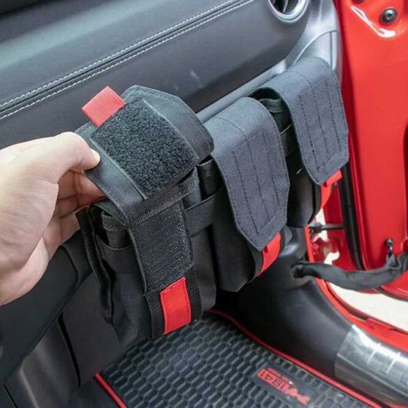 Черный PA PU ПВХ автомобильная сумка для хранения для Jeep Wrangler JK JL 2007- украшение интерьера автомобиля ручка сумка для хранения коробки