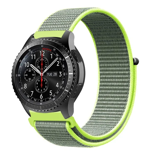 Gear s3 22 мм ремешок для samsung galaxy watch 46 мм 42 мм ремешок для часов gear s2 20 мм спортивный нейлоновый amazfit gtr huawei аксессуары для часов - Цвет ремешка: flash