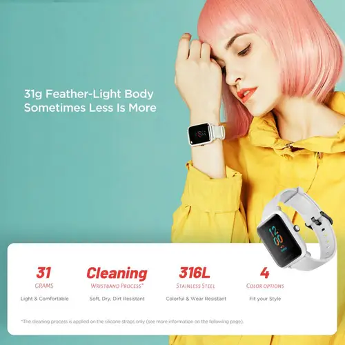 글로벌 버전 어메이즈핏 Amazfit Bip S 스마트워치, 5ATM 방수 내장 GPS GLONASS 블루투스 스마트 워치, IOS 안드로이드 폰용 6