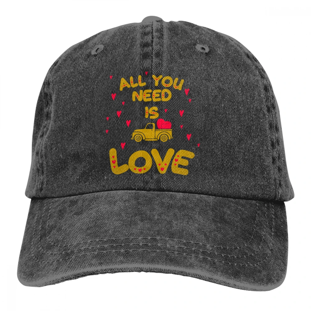 Все, что вам нужно, это Love Casquette темно-синий унисекс Мужские Женские джинсовые бейсболка с ремешком кепки Регулируемая шляпа для гольфа папа