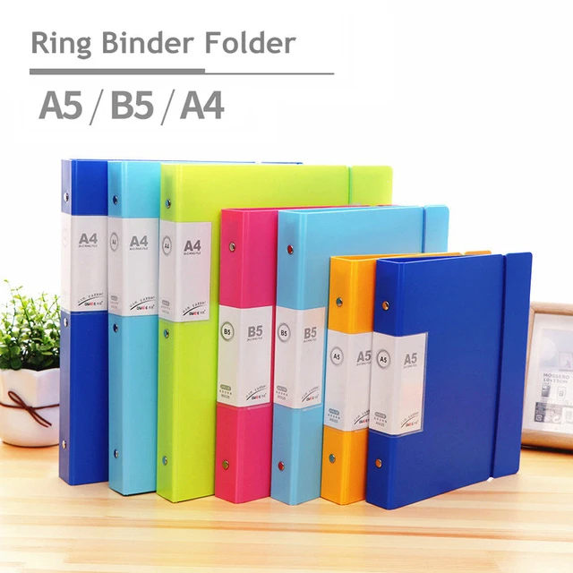 SPS Presents Plastic File Folder 403 2D Ring Binder A4 Size Tough & Durable Ring  Binder Box Board File - 4pk (Grey) : Amazon.in: Office Products