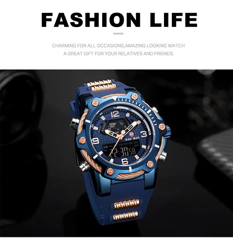 LED Digital Watches Mens Waterproof Analogue Clock Fashion Rubber Strap Waterproof Luminous Quartz Watch Men Sports Relogio