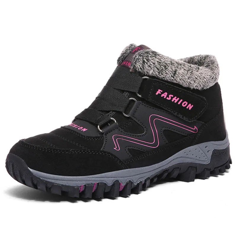 

Winter Womens Outdoor Warm Snow Booties for Woman Ankle Boots Lady Short Plush Hiking Shoes Cold Weather Arctic Boots