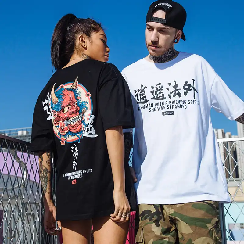Histrex日本スタイル中国サタン悪魔oネックブランドの服の男性tシャツトップティーおかしいトップスtシャツ高品質男性casu Tシャツ Aliexpress