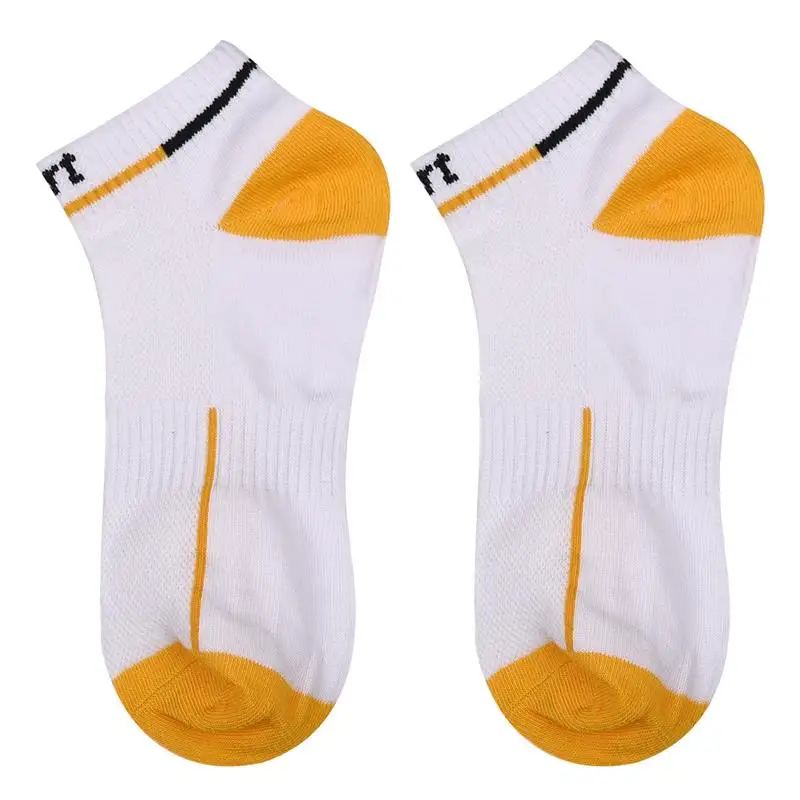 Мужские носки до лодыжки, сшитые цветные хлопковые носки, дышащие впитывающие Пот Спортивные носки Meias для мужчин, европейские размеры 35-45 - Цвет: 03