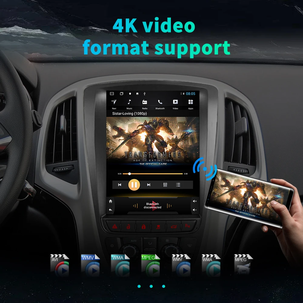 Excellent 4G LTE android 9.0 navigation system vertical type radio bluetooth stereo player for Hyundai ix35 tucson  car multimedia player 16
