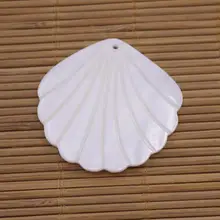  10 PCS Fan Shape Shell Flower Mother of Pearl Jewelry Making Choose Size 